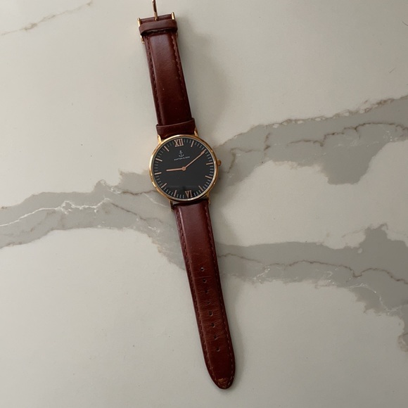 Kapten & son campus 40mm black and brown watch